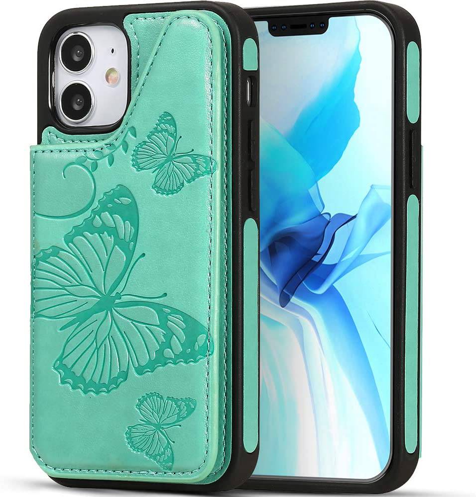 New Luxury Embossing Wallet Cover For iPhone 12 Mini-Fast Delivery - Libiyi