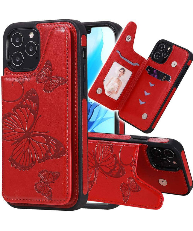 2022  New Luxury Embossing Wallet Cover For iPhone 12 Series - Libiyi