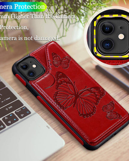 2022  New Luxury Embossing Wallet Cover For iPhone 12 Series - Libiyi