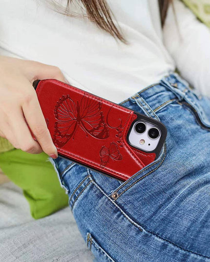 2022  New Luxury Embossing Wallet Cover For iPhone 12 Series - Libiyi