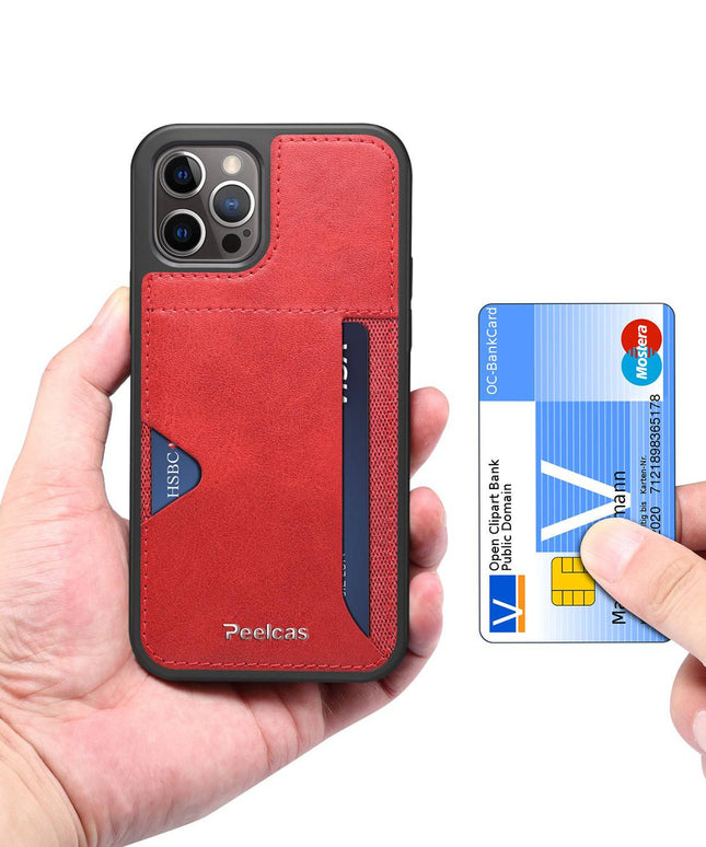 Ultra-thin leather card slot iPhone case - Libiyi