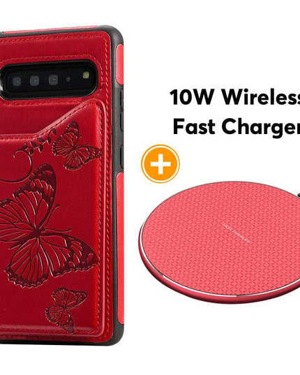 New Luxury Embossing Wallet Cover For SAMSUNG S10-Fast Delivery - Libiyi