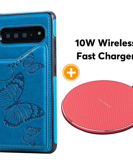 New Luxury Embossing Wallet Cover For SAMSUNG S10-Fast Delivery - Libiyi