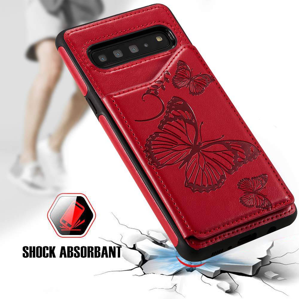 New Luxury Embossing Wallet Cover For SAMSUNG S10 Plus-Fast Delivery - Libiyi