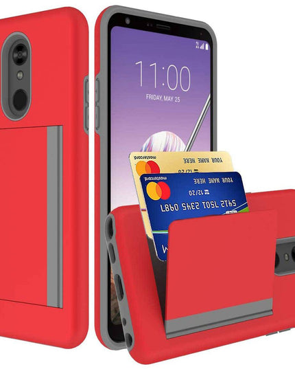 Armor Protective Card Holder Case for LG Stylo 5 - Libiyi