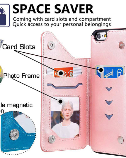 New Luxury Embossing Wallet Cover For iPhone 6 Plus/6s Plus-Fast Delivery - Libiyi