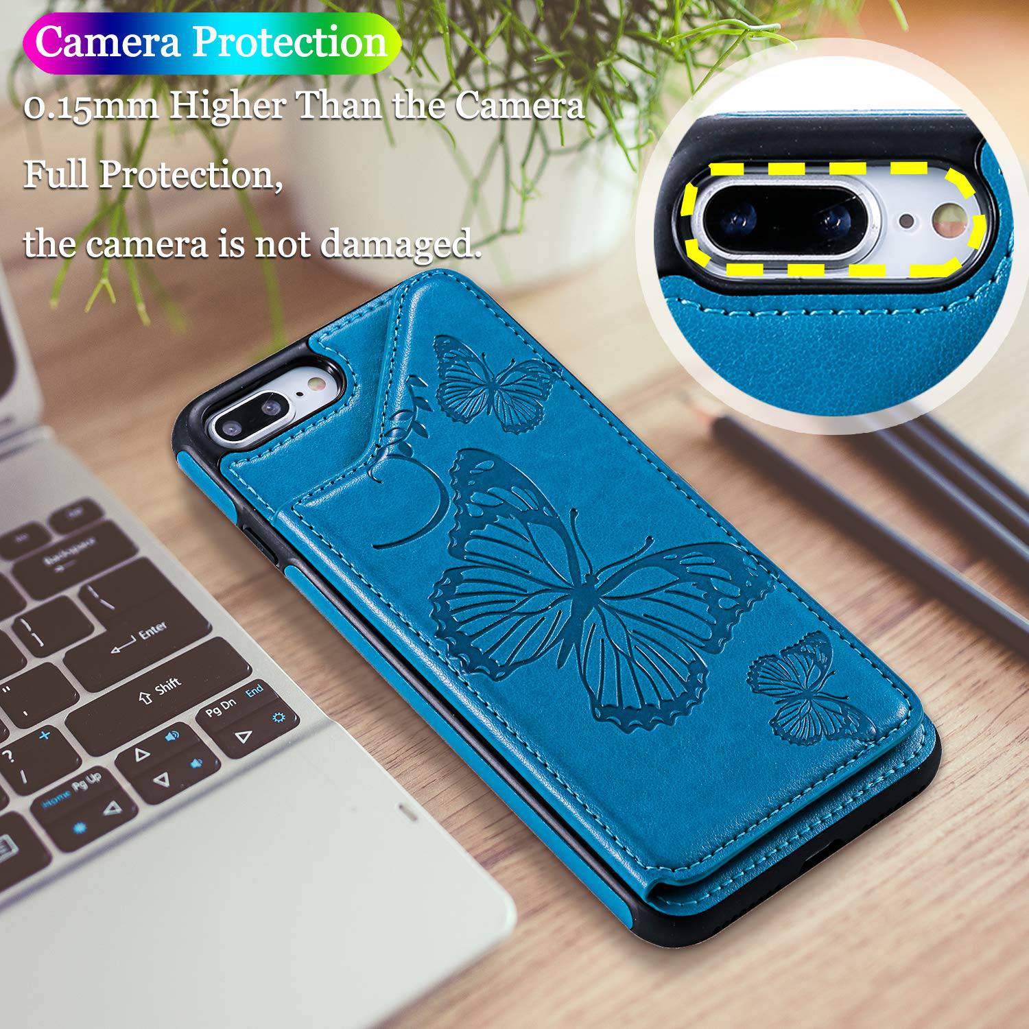 New Luxury Embossing Wallet Cover For iPhone 7Plus&8Plus-Fast Delivery - Libiyi