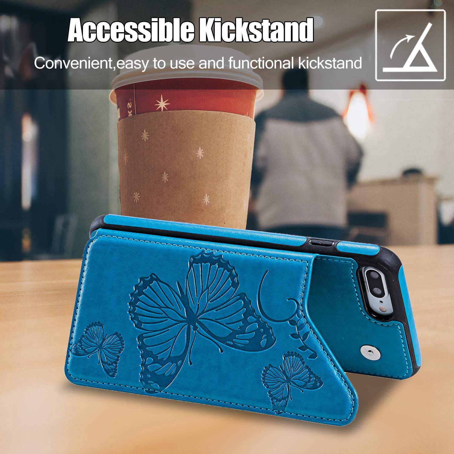 New Luxury Embossing Wallet Cover For iPhone 7Plus&8Plus-Fast Delivery - Libiyi