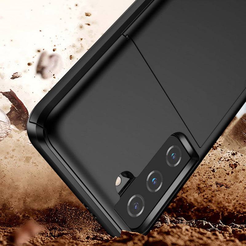 Rigide Flashy Porte-cartes Case For Samsung Galaxy S21(5G) - Libiyi