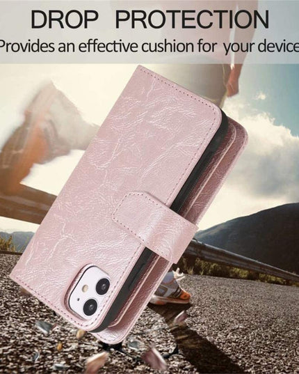 Detachable Flip Folio Zipper Purse Phone Case for iPhone 11 Series - Libiyi