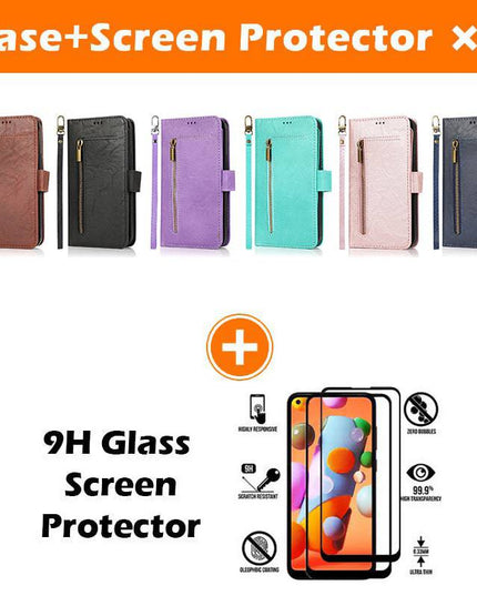 Detachable Flip Folio Zipper Purse Phone Case for iPhone 11 Series - Libiyi