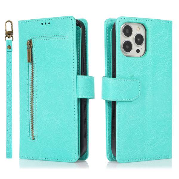 Detachable Flip Folio Zipper Purse Phone Case for iPhone - Libiyi