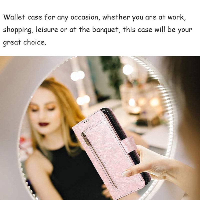 Detachable Flip Folio Zipper Purse Phone Case for Samsung Note 20 Series - Libiyi