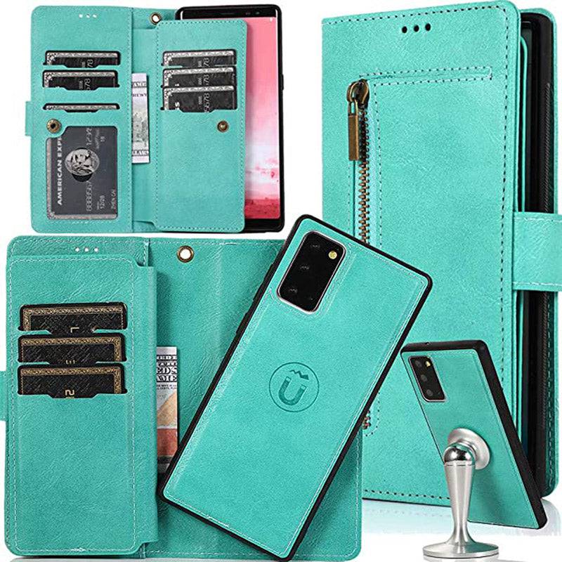Detachable Flip Folio Zipper Purse Phone Case for Samsung Note 20 Series - Libiyi