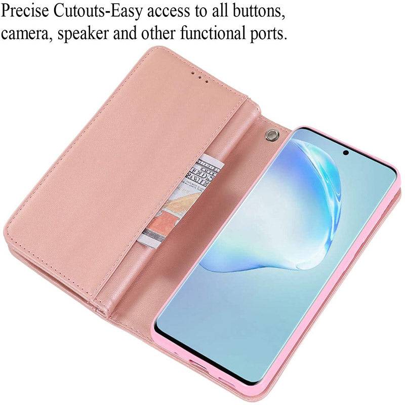 Samsung Note 20 Series Bling Wallet Case with Wrist Strap - Libiyi