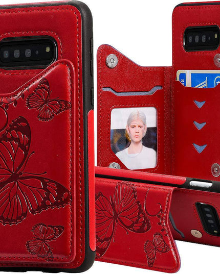 Luxury Embossing Wallet Cover For SAMSUNG S10 Plus - Libiyi