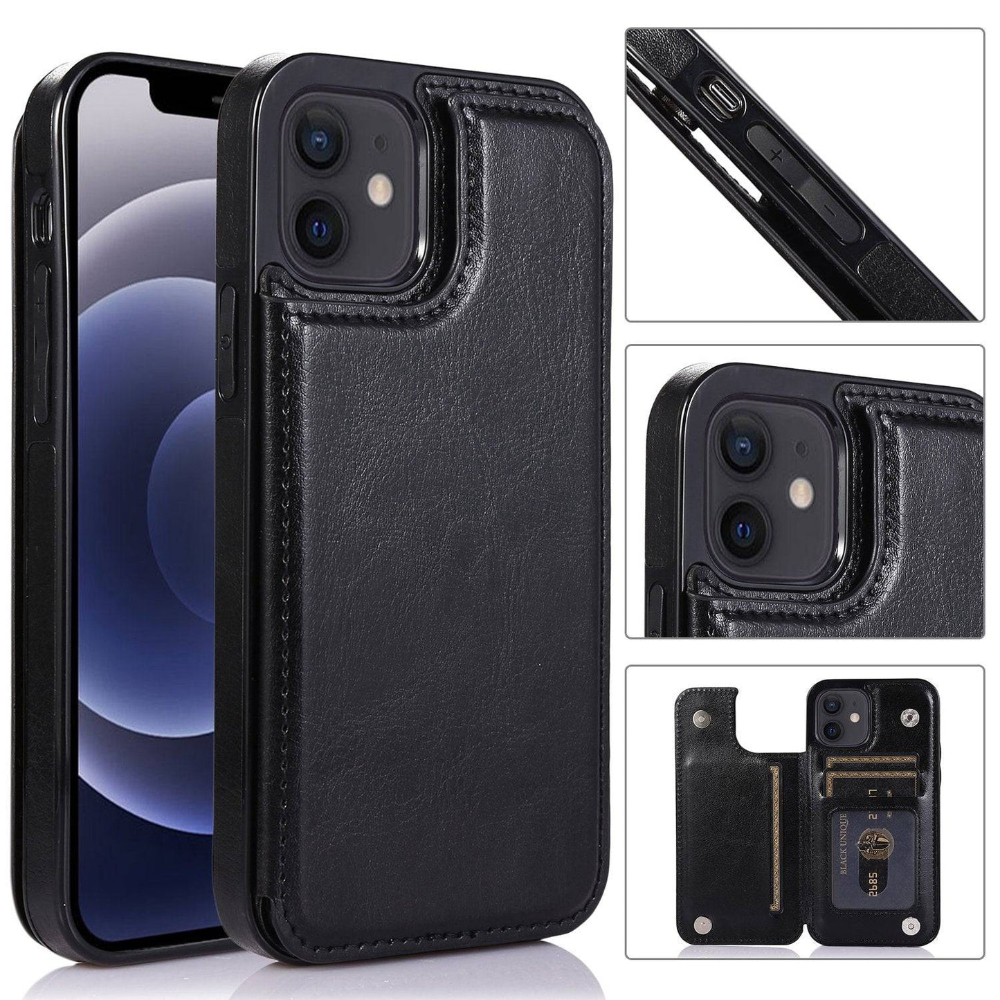 4 IN 1 Luxury Leather Case For iPhone - Libiyi
