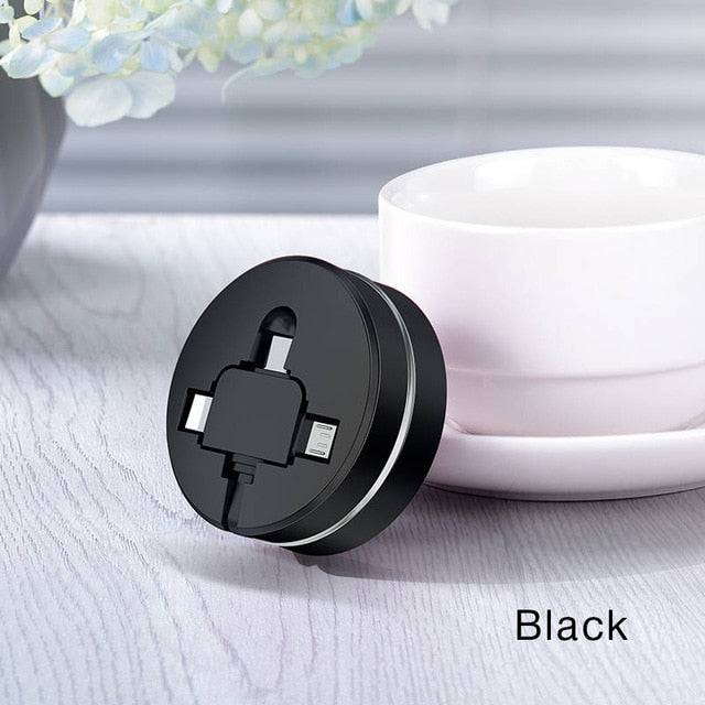 Portable 3 in 1 Retractable Micro USB Cable - Libiyi