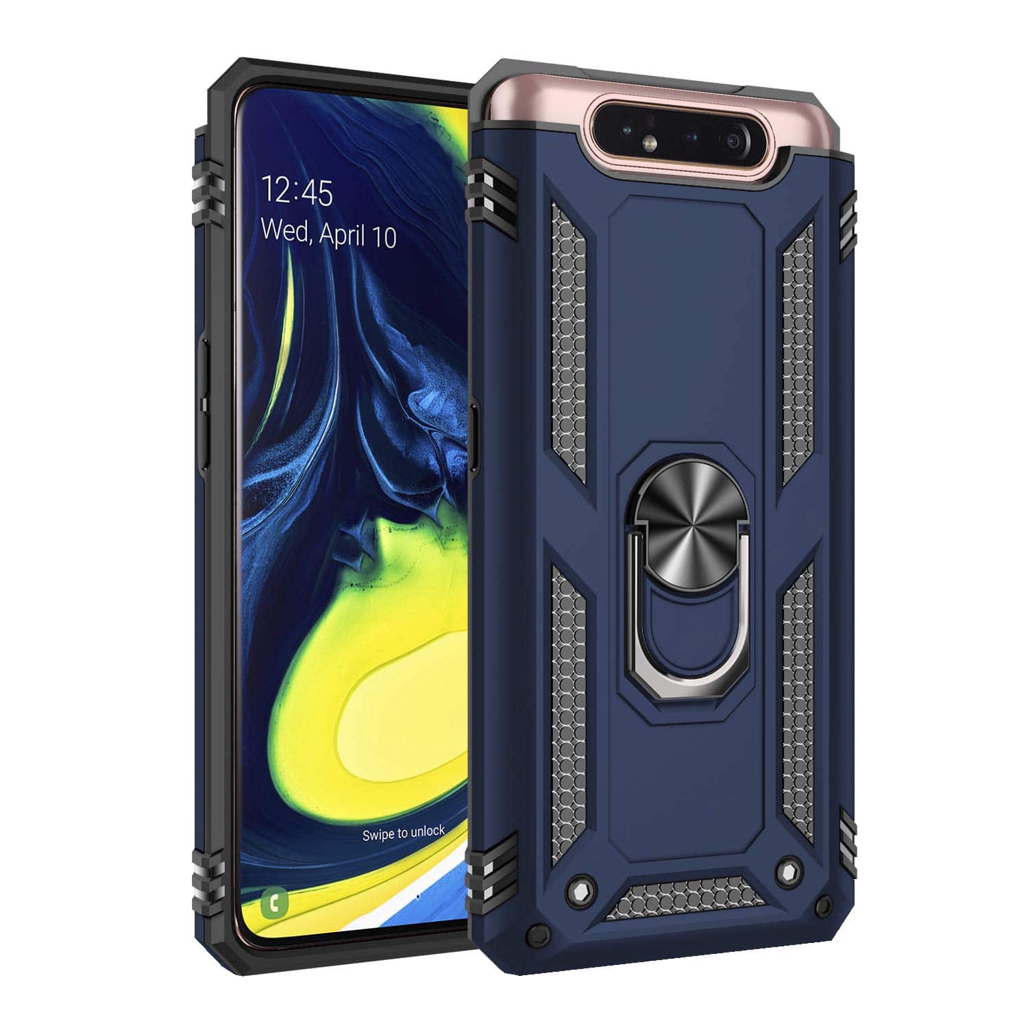 Luxury Armor Ring Bracket Phone Case For Samsung A80-Fast Delivery - Libiyi