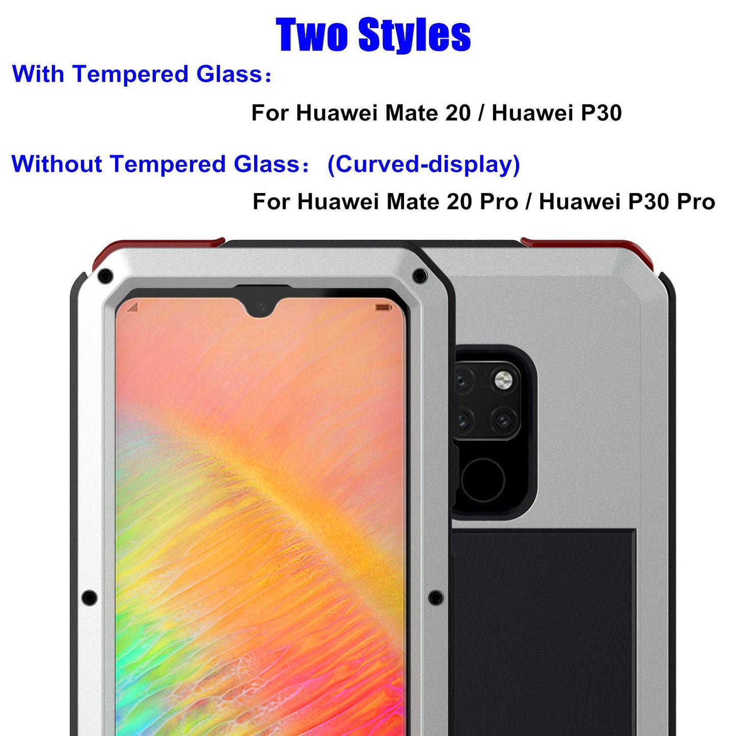 Luxury Doom Armor Waterproof Metal Aluminum Phone Cover For Huawei - Libiyi