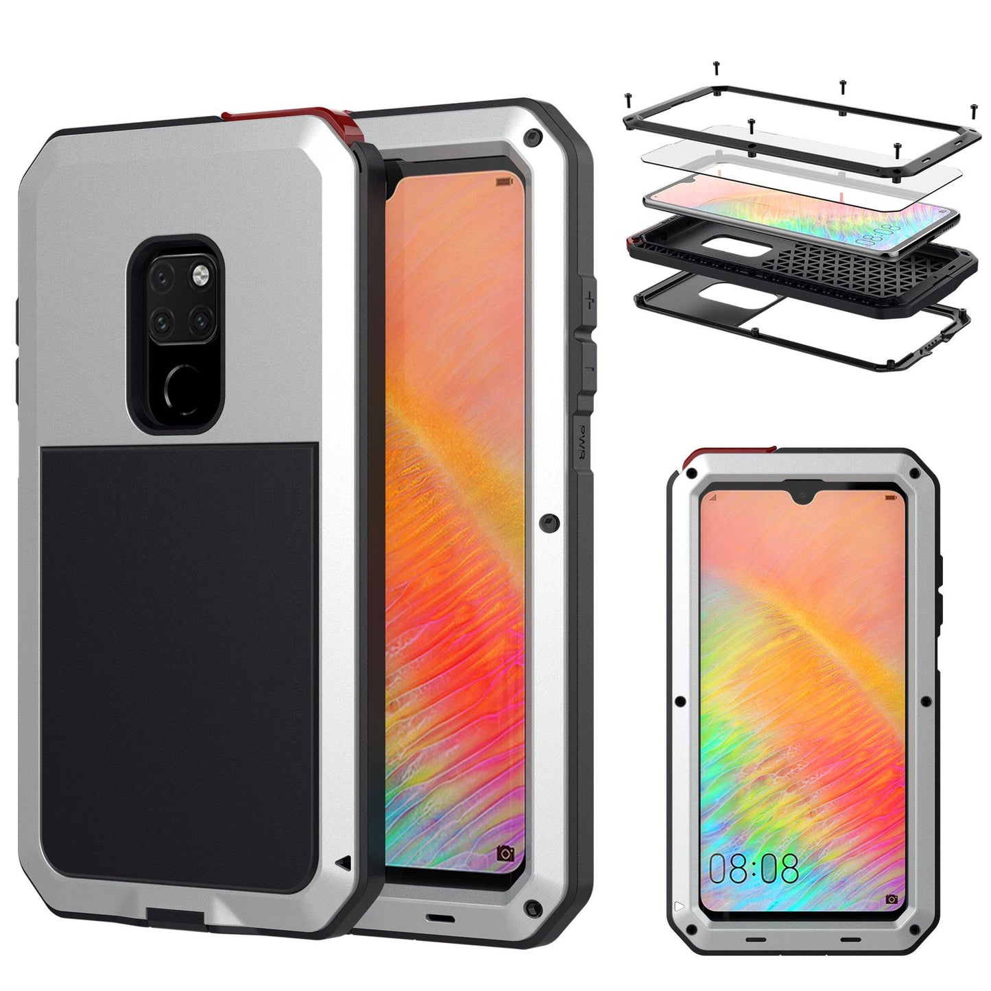 Luxury Doom Armor Waterproof Metal Aluminum Phone Cover For Huawei - Libiyi