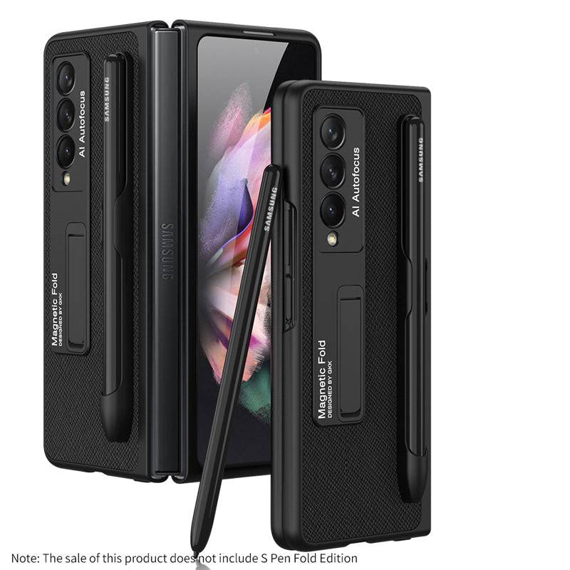 Ultra-thin Pen Slot Magnetic Holder Case for Samsung Galaxy Z Fold 3 5G - Libiyi