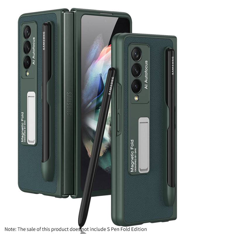 Ultra-thin Pen Slot Magnetic Holder Case for Samsung Galaxy Z Fold 3 5G - Libiyi