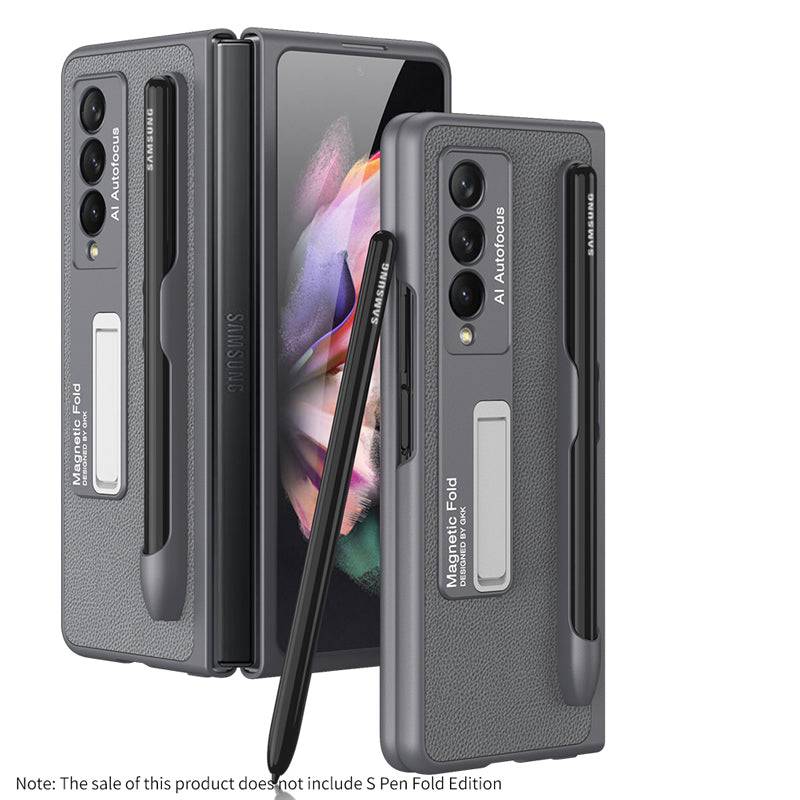 Ultra-thin Pen Slot Magnetic Holder Case for Samsung Galaxy Z Fold 3 5G - Libiyi