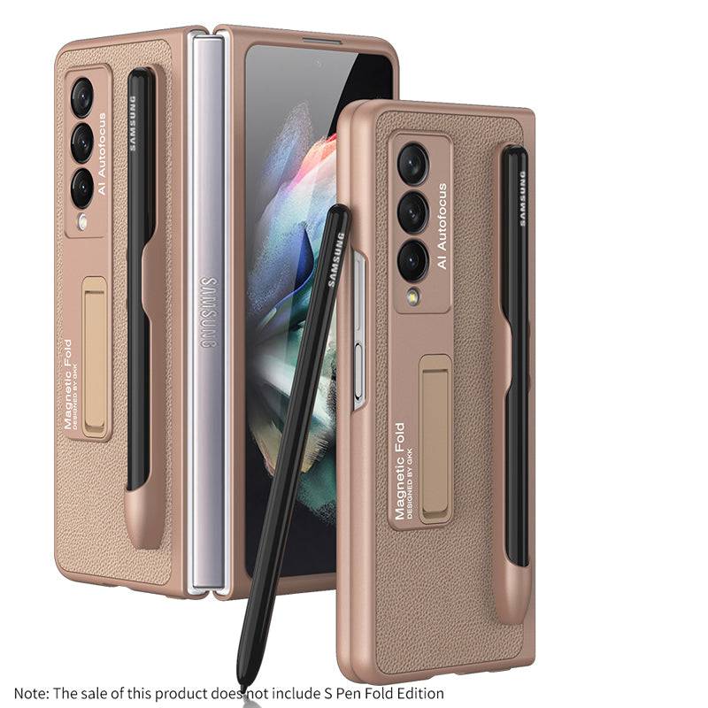 Ultra-thin Pen Slot Magnetic Holder Case for Samsung Galaxy Z Fold 3 5G - Libiyi