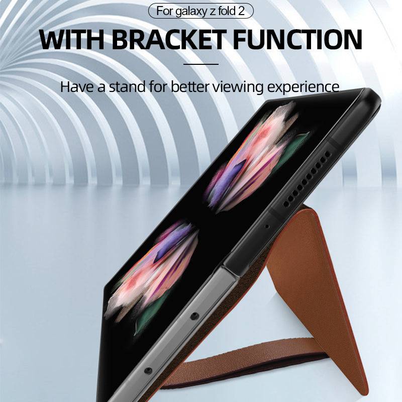 First Cowhide Layer Case for Samsung Galaxy Z Fold 3 5G - Libiyi