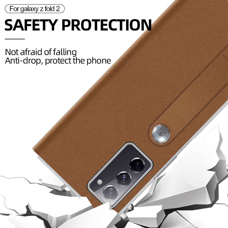 First Cowhide Layer Case for Samsung Galaxy Z Fold 3 5G - Libiyi
