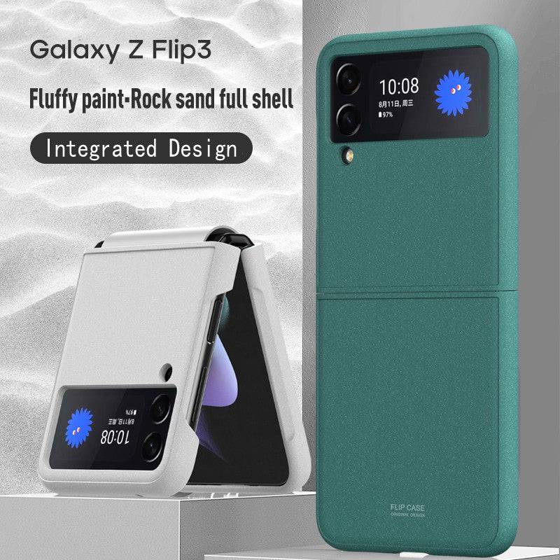 Fluffy paint-Rock Sand Full Shell Case for Samsung Galaxy Z Flip 3 5G - Libiyi