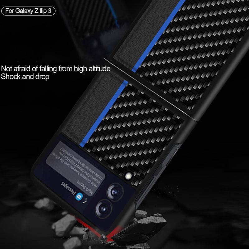 Slim Lightweight Carbon Fiber Case for Samsung Galaxy Z Flip 3 5G - Libiyi