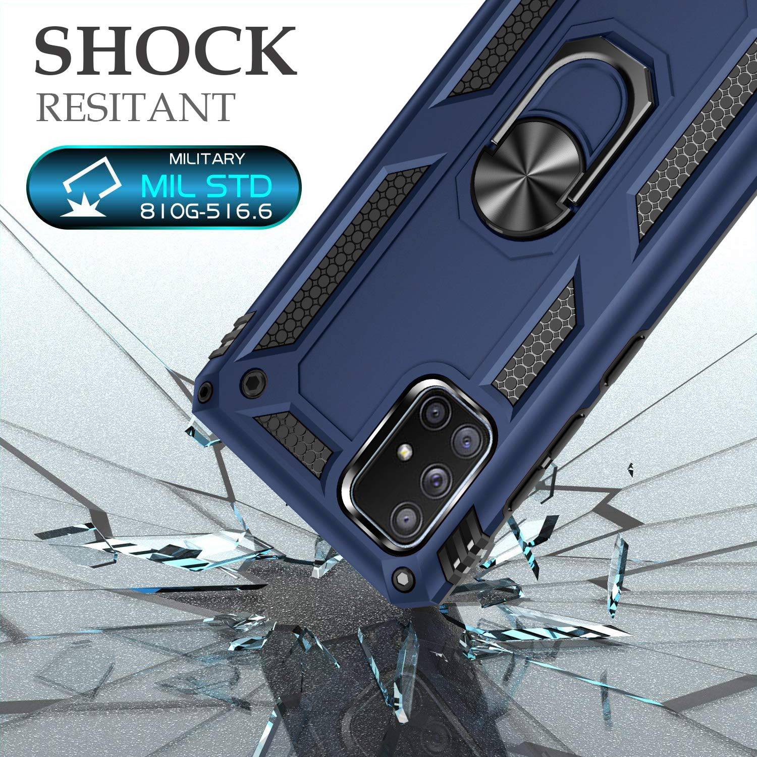 Luxury Armor Ring Bracket Phone Case For Samsung A71-Fast Delivery - Libiyi