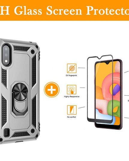 Luxury Armor Ring Bracket Phone Case For Samsung A01-Fast Delivery - Libiyi