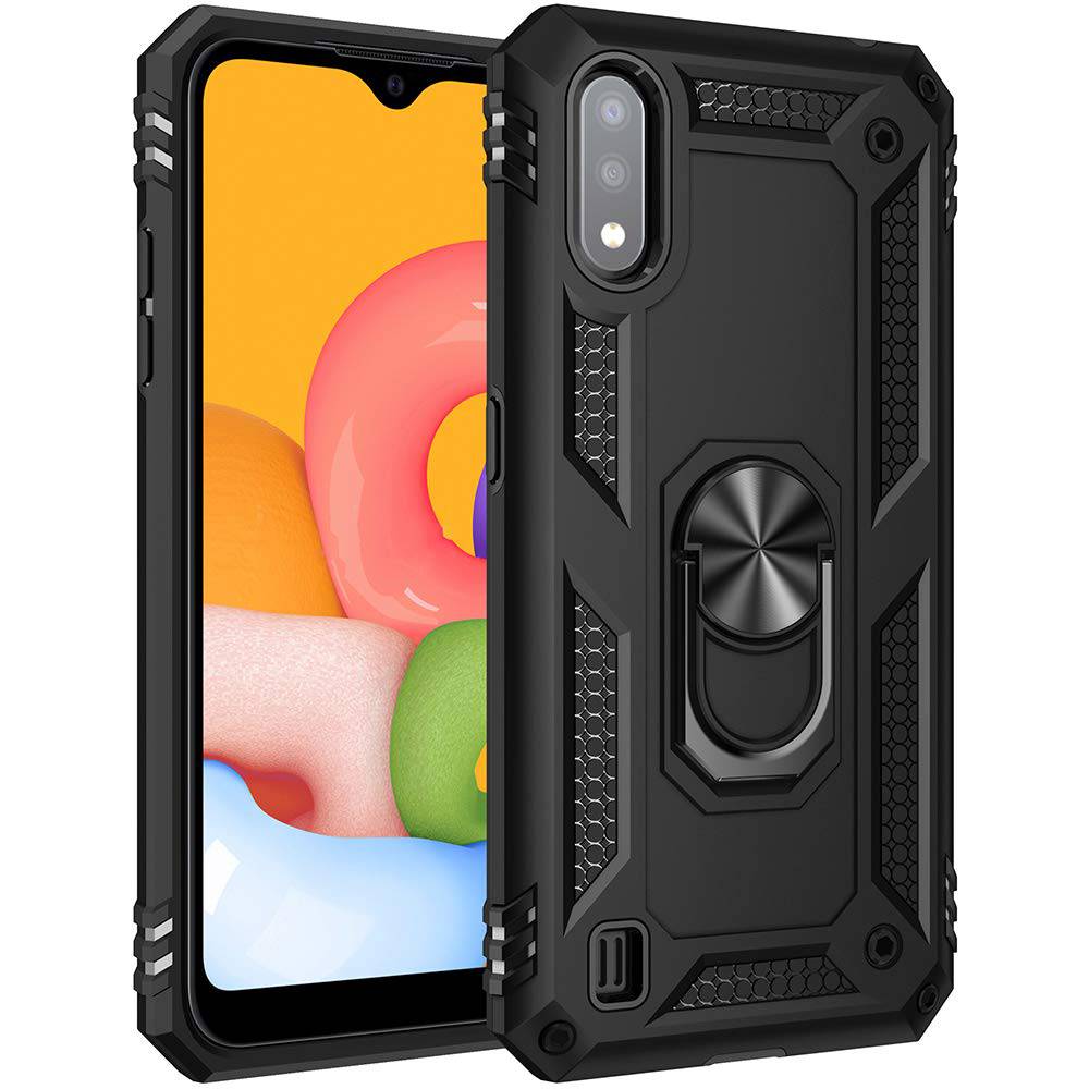 Luxury Armor Ring Bracket Phone Case For Samsung A01-Fast Delivery - Libiyi
