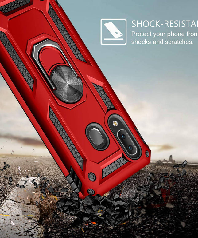 Luxury Armor Ring Bracket Phone Case For Samsung A20E-Fast Delivery - Libiyi