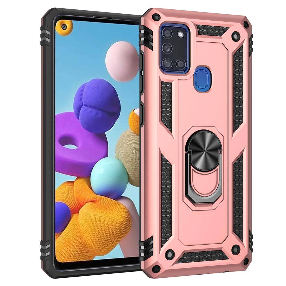 Luxury Armor Ring Bracket Phone Case For Samsung A21S-Fast Delivery - Libiyi
