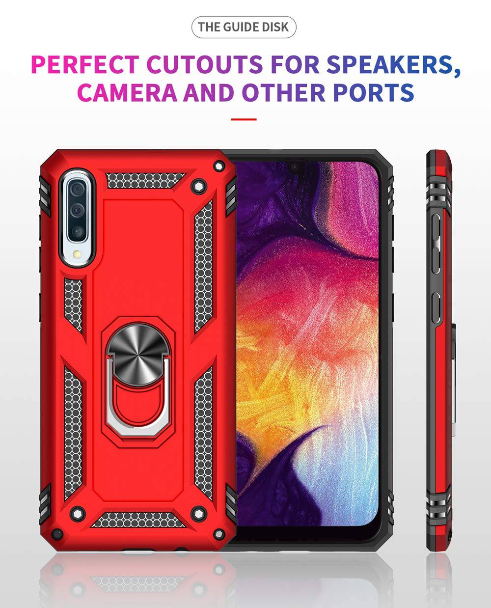 Luxury Armor Ring Bracket Phone Case For Samsung A50/A50S/A30S-Fast Delivery - Libiyi