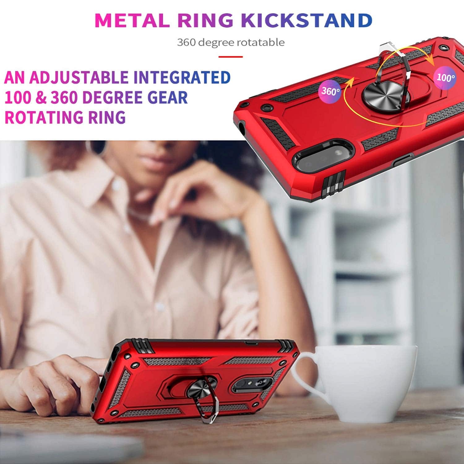 2021 New Luxury Armor Ring Bracket Phone case For LG Stylo5-Fast Delivery - Libiyi