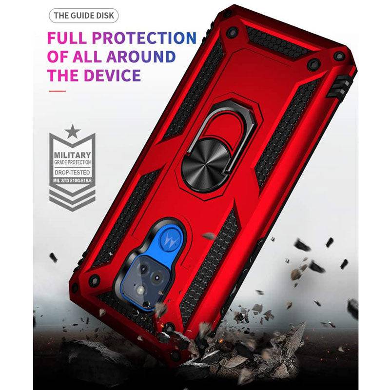 Luxury Armor Ring Bracket Phone case For Moto E7&E7 Plus With Screen Protector - Libiyi
