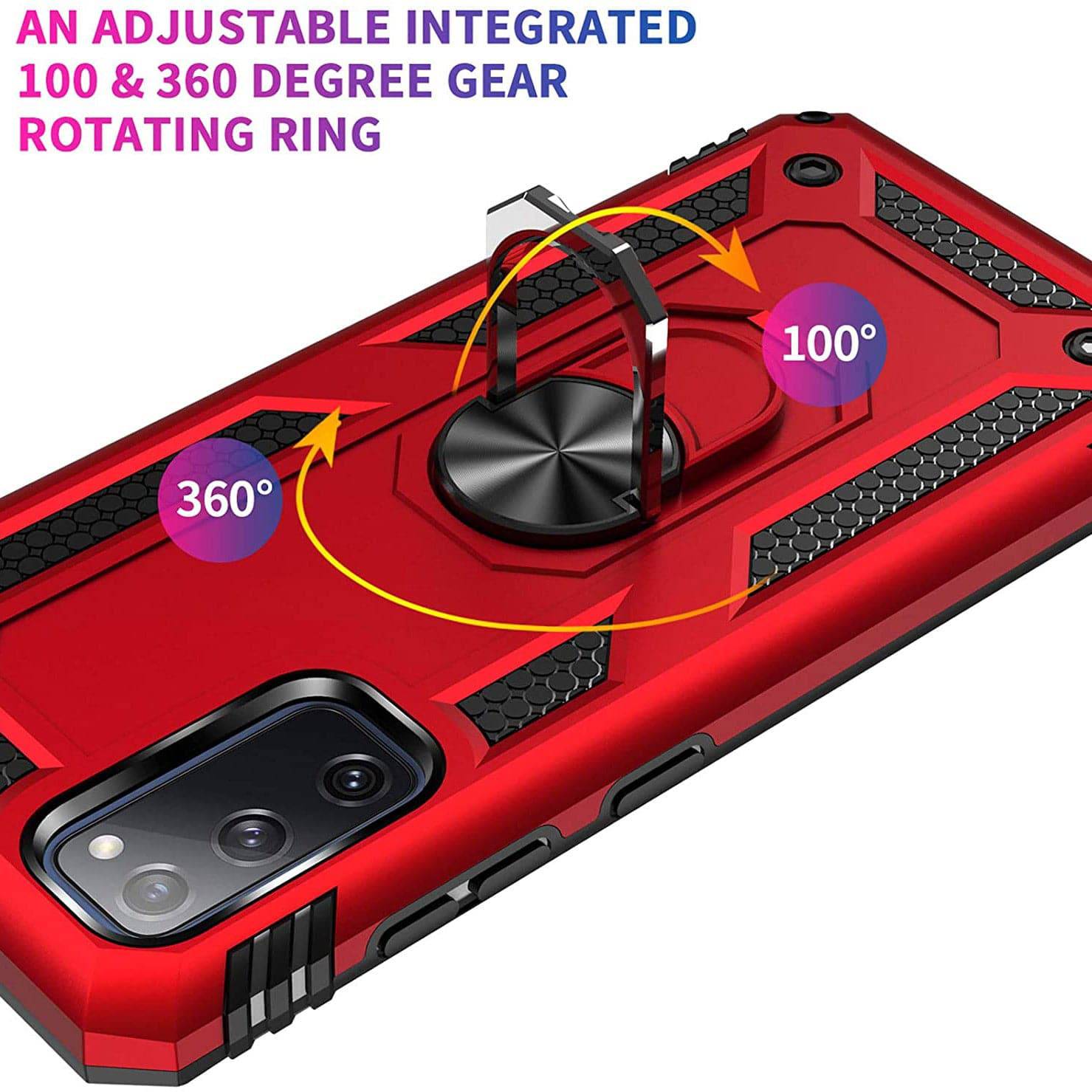 Luxury Armor Ring Bracket Phone Case For Samsung S20 FE-Fast Delivery - Libiyi