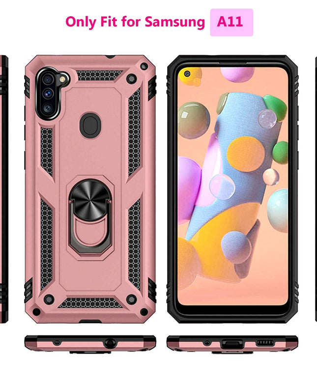 Luxury Armor Ring Bracket Phone Case For Samsung A11-Fast Delivery - Libiyi
