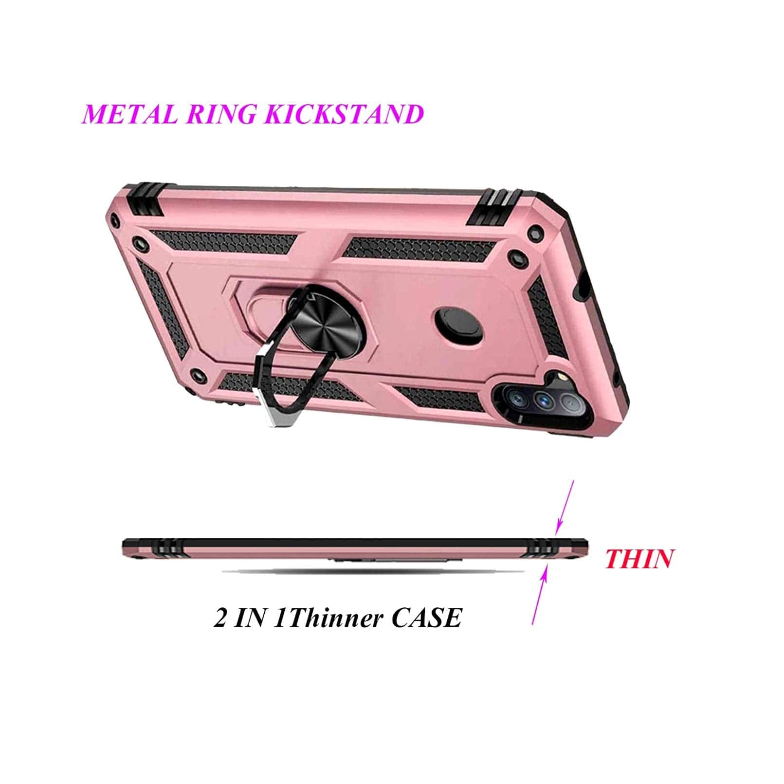 Luxury Armor Ring Bracket Phone Case For Samsung A11-Fast Delivery - Libiyi