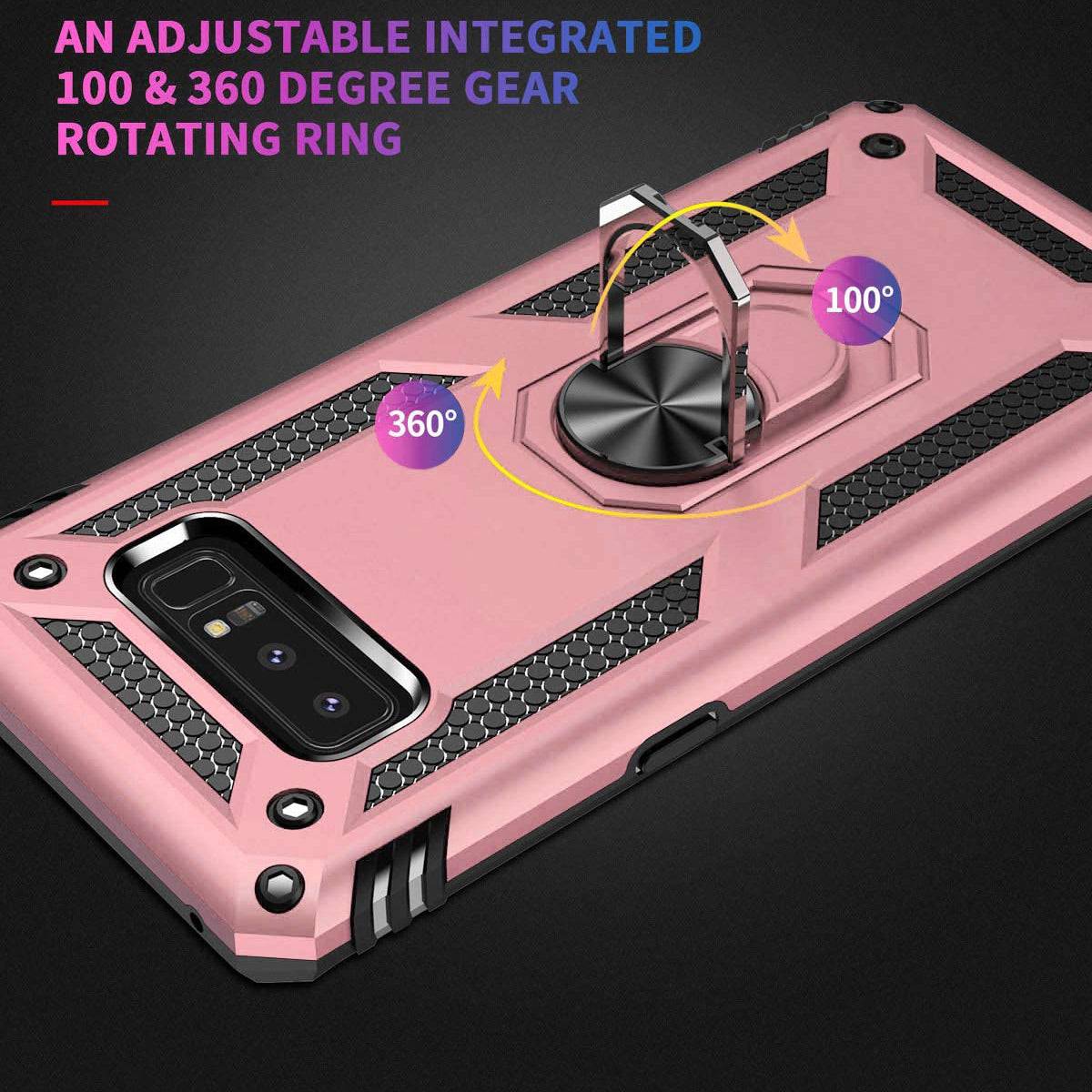 Luxury Armor Ring Bracket Phone Case For Samsung Note 8-Fast Delivery - Libiyi