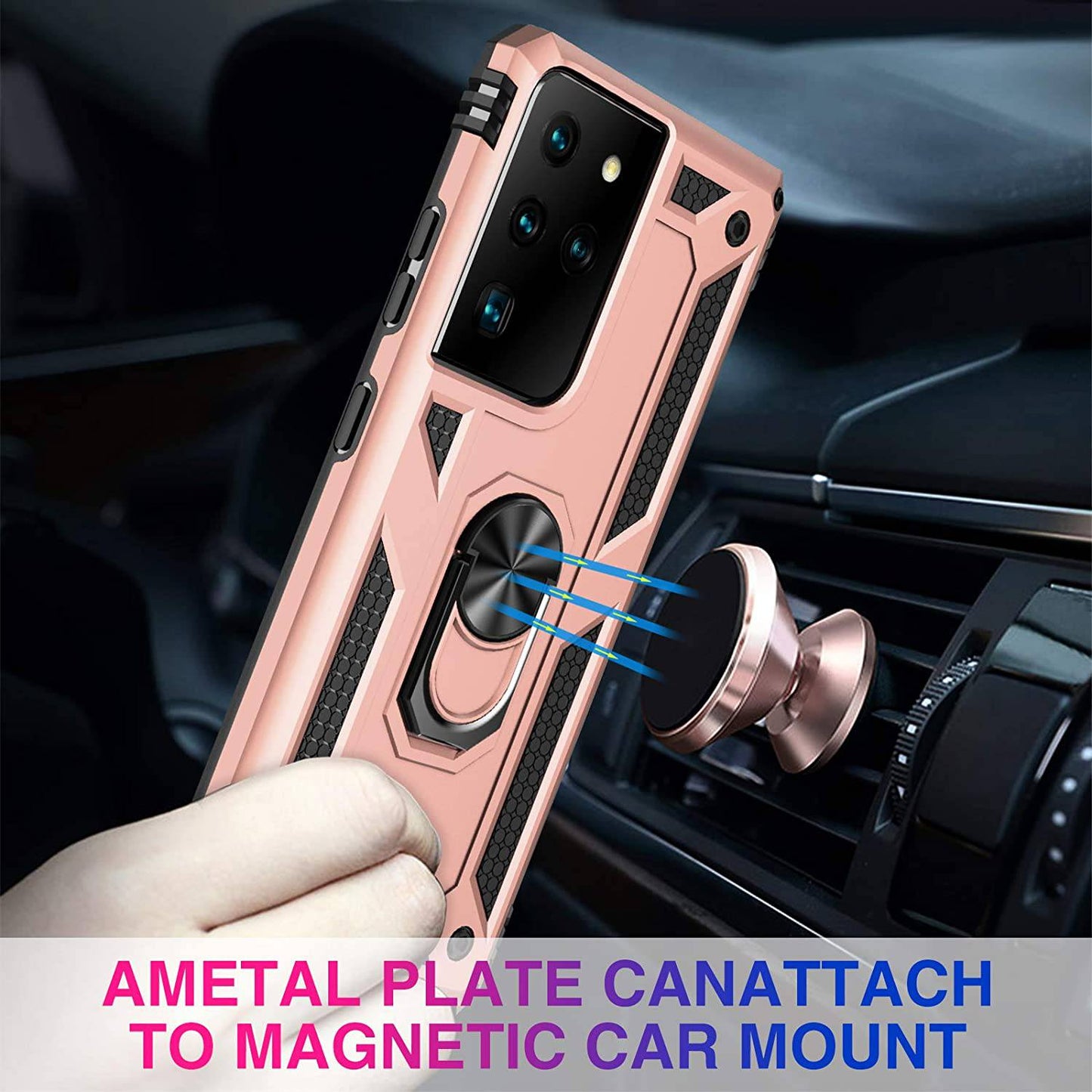 Luxury Armor Ring Bracket Phone Case For Samsung S21 Ultra(5G) - Libiyi