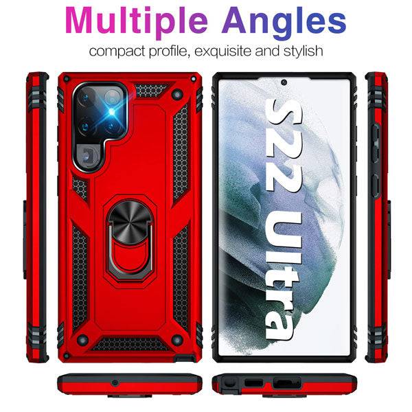 Luxury Armor Ring Bracket Phone Case For Samsung S22 Series - Libiyi