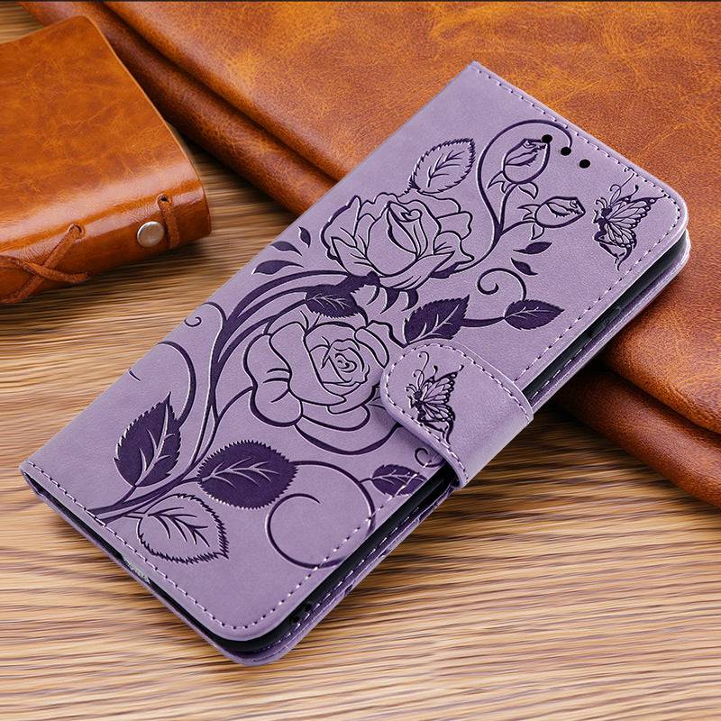 3D Embossed Rose Wallet Case For Samsung A32(5G) - Libiyi
