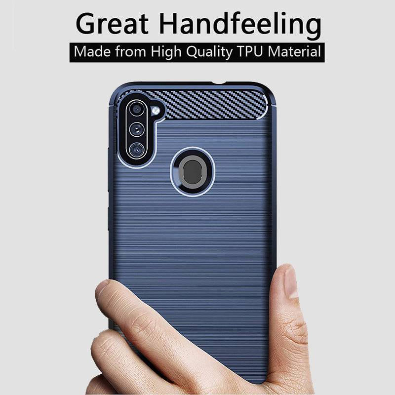 Luxury Carbon Fiber Case For Samsung A11(US and EU Version) - Libiyi