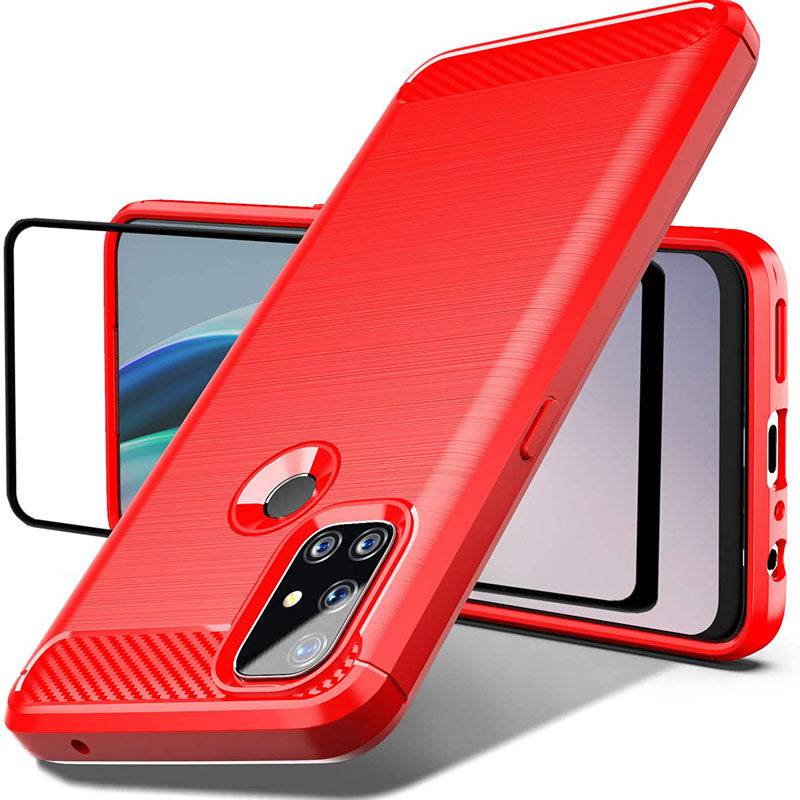 Luxury Carbon Fiber Case For Oneplus Nord N10 5G With Screen Protector - Libiyi